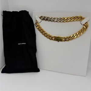 Authentic Saint Laurent Choker Two-Tone.